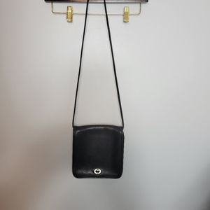 Vintage Coach Black Leather Crossbody